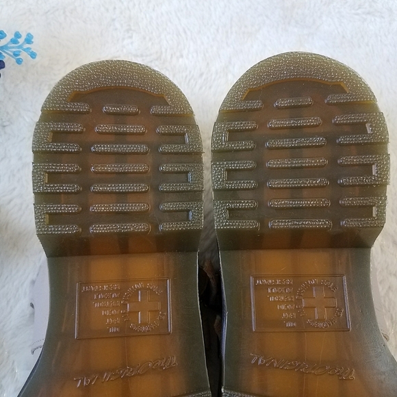 Dr. Martens Virginia Leather Mary Jane Shoes in Vintage Taupe - Picture 6 of 7